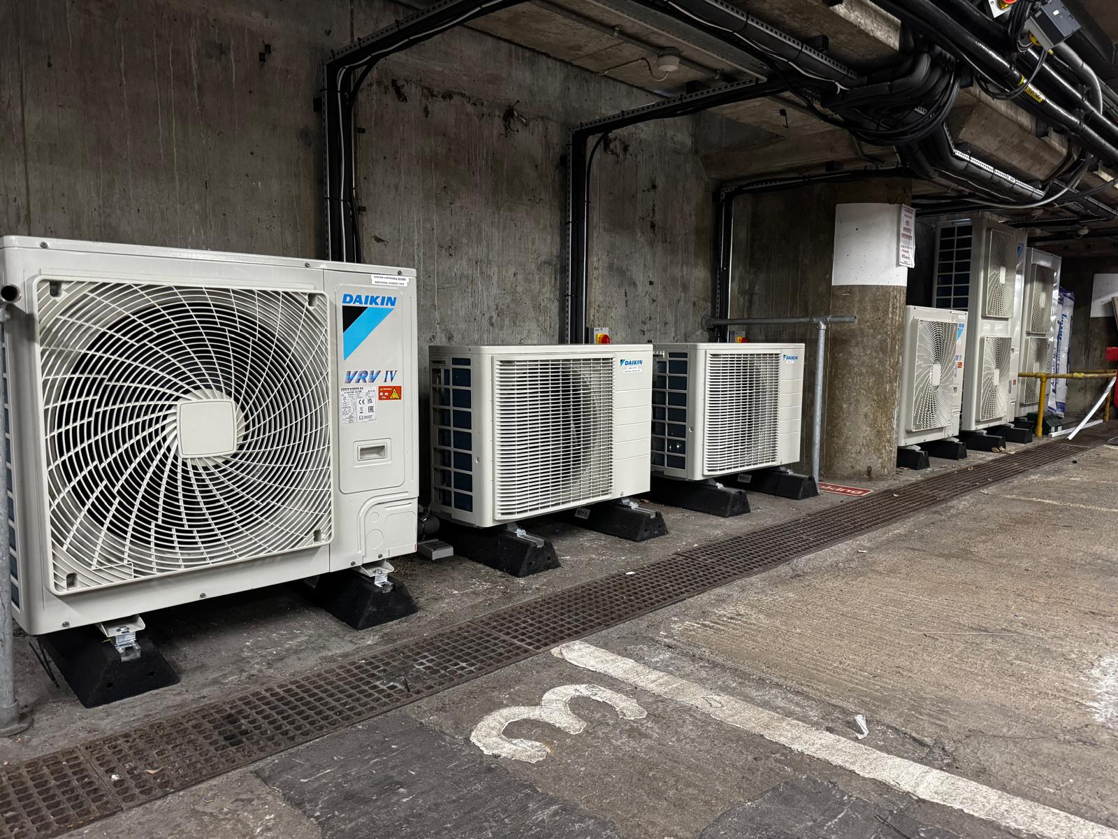 Daikin VRV IV outdoor air conditioning units installed by Hall HVAC