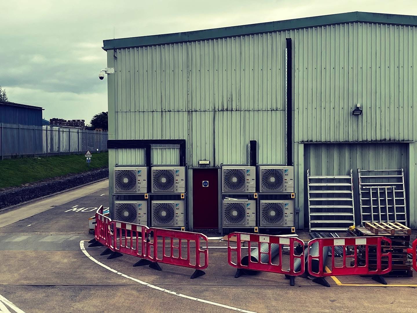 External Daikin condenser bank
